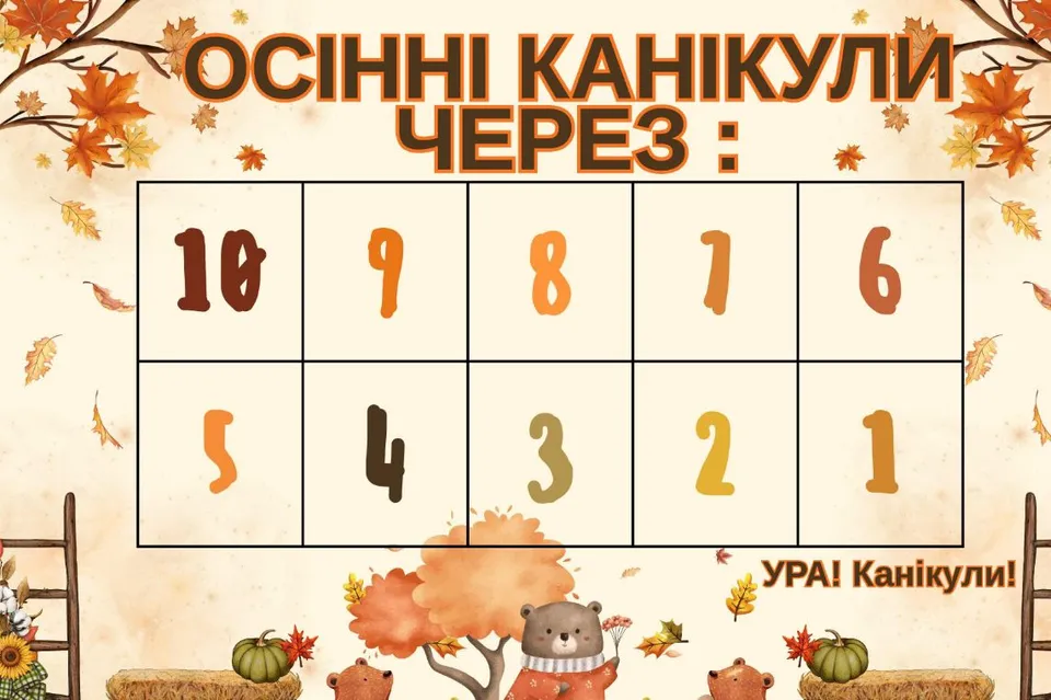Осінні канікули: пам`ятки з безпеки, цікаві завдання на канікули