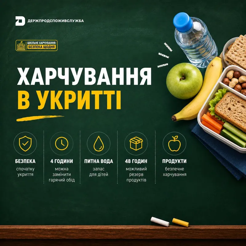 Шкільне харчування під час повітряної тривоги: що потрібно знати?