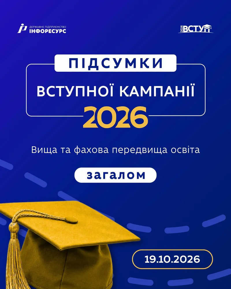 Підсумки вступної компанії 2026