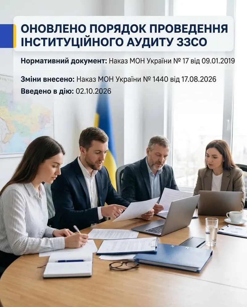 Оновлено Порядок проведення інституційного аудиту ЗЗСО