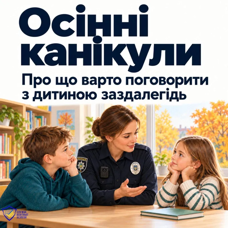 Осінні канікули: про що варто поговорити з дитиною заздалегідь