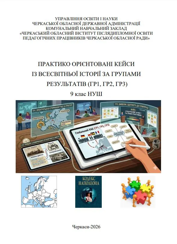 Практико орієнтовані кейси з всесвітньої історії за групами результатів (ГР1, ГР2, ГР3) 9 клас НУШ
