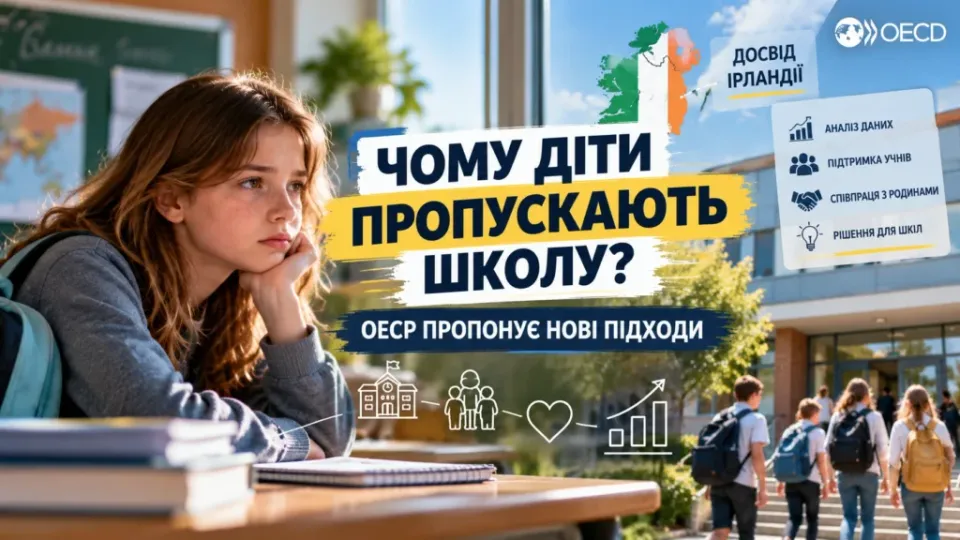 Чому школярі не відвідують заняття: досвід Ірландії та практичні рекомендації для України