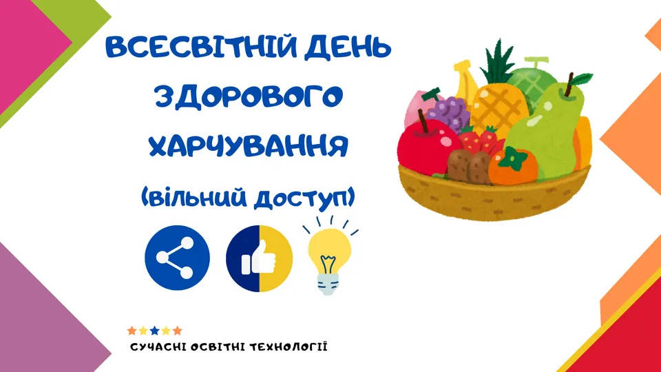 Готовий сценарій уроку до Дня здорового харчування